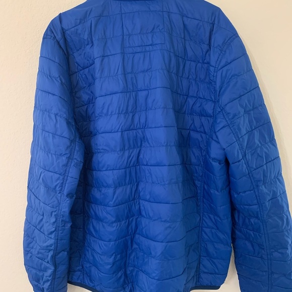 Tommy Hilfiger Blue Puffer Jacket with Stand-Up Collar - Picture 2 of 5